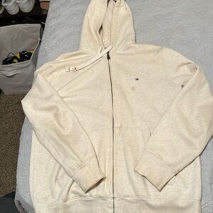 Tommy Hilfiger oatmeal color zip up